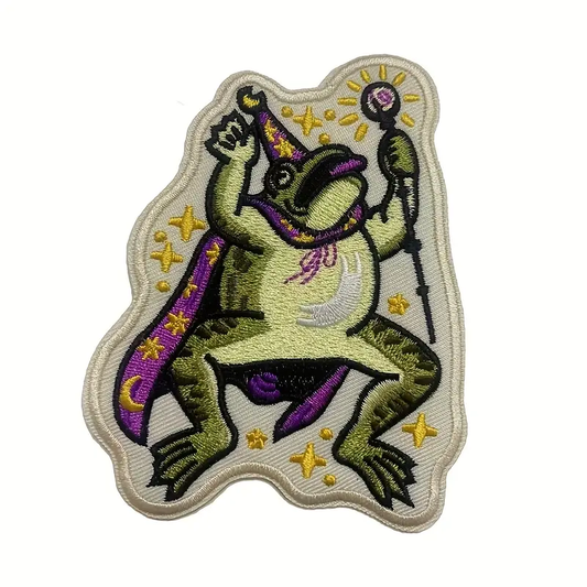 Magic Creature Patches - Witch Cat Lavender Toad Wizard