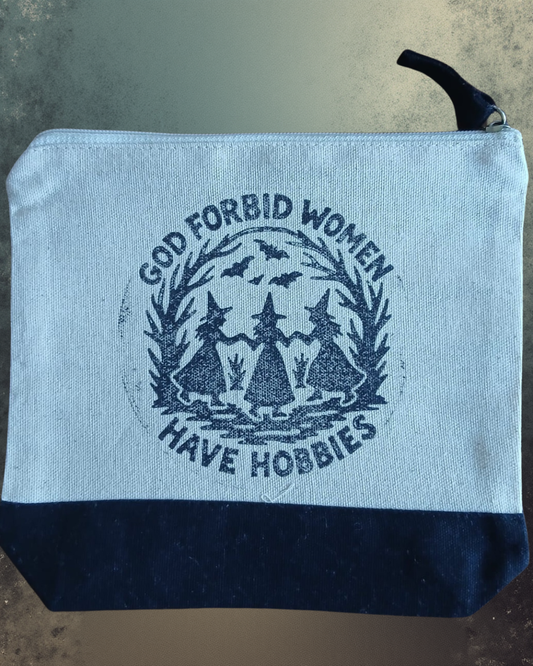 Hand-Printed “God Forbid Women Have Hobbies” Witches Dancing Black